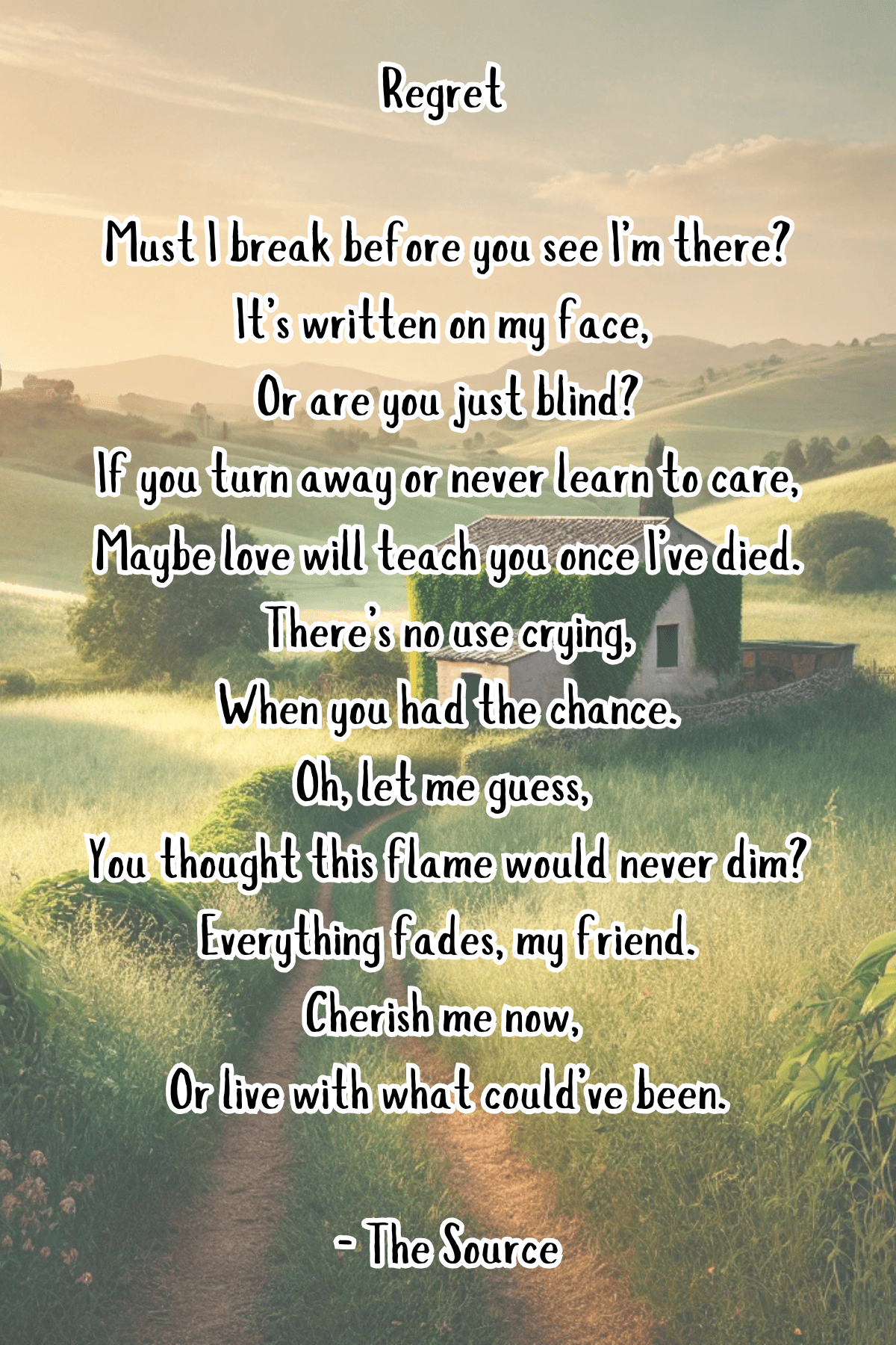 Regret Poem